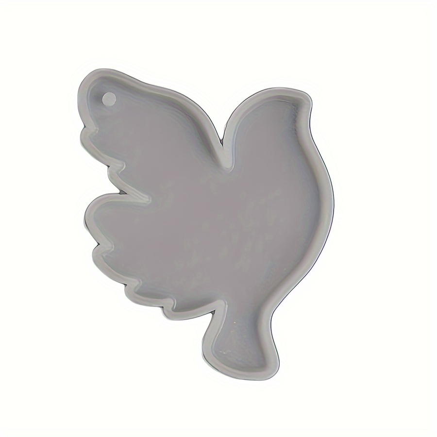 Diy Decoration Silicone Mold, Holy Baptism White Pigeon Hanging Plaque Silverware