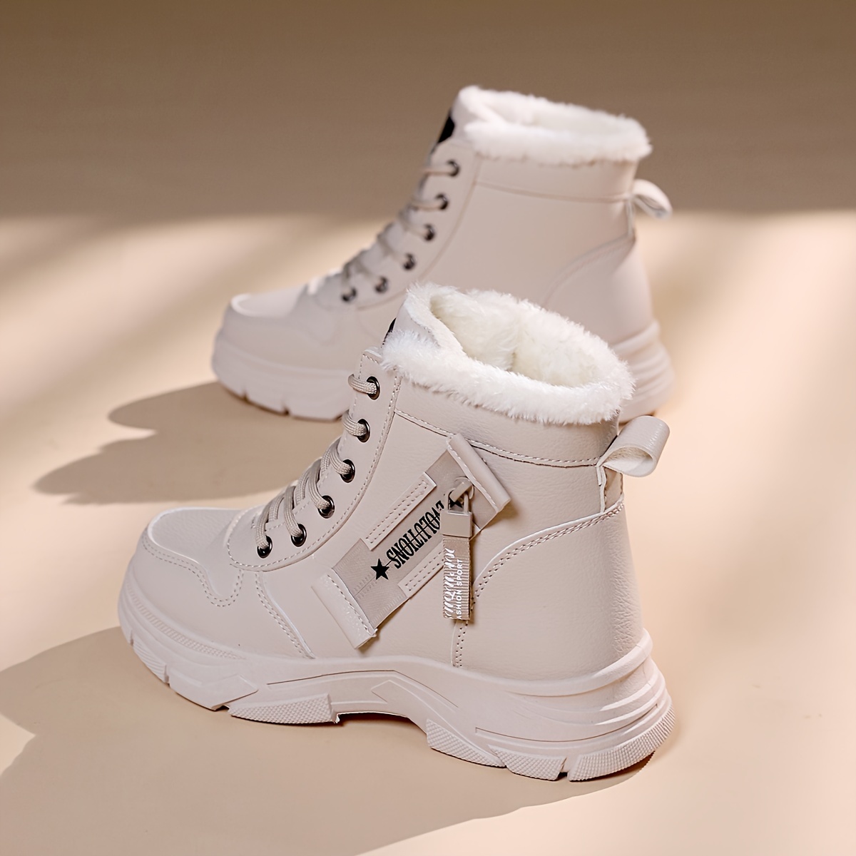 

Women' Ankle Boots, , Winter Warm Snow Boots, Outdoor Sports, High-top Lace-up, Round Toe, Sole, , Fabric Lining, Tpu Sole, Fabric Insole, Mid-heel