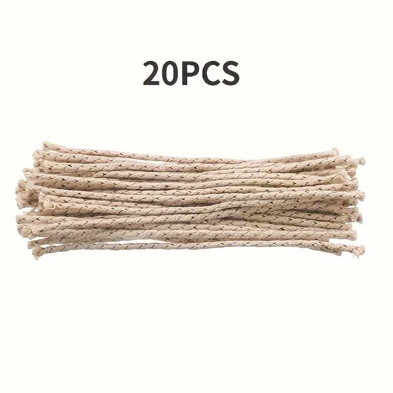 20 Wicks With Copper Wire, Durable And Long-lasting, For Replacing Alcohol Lamp, Kerosene Lamp, And Lighter Wicks