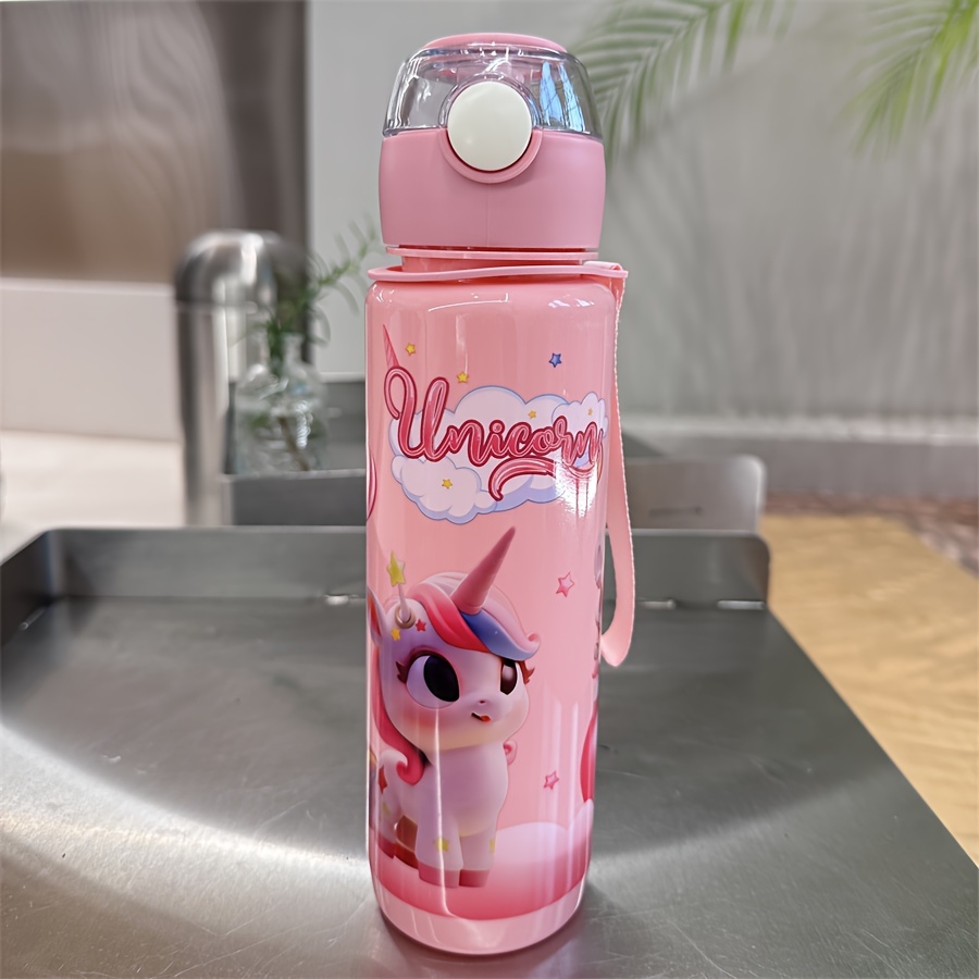 Image of 700ml -proof High-temperature Resistant , Portable Outdoor Student Water Bottle, Cute Plastic Water Cup, Stylish And Portable Water Bottle