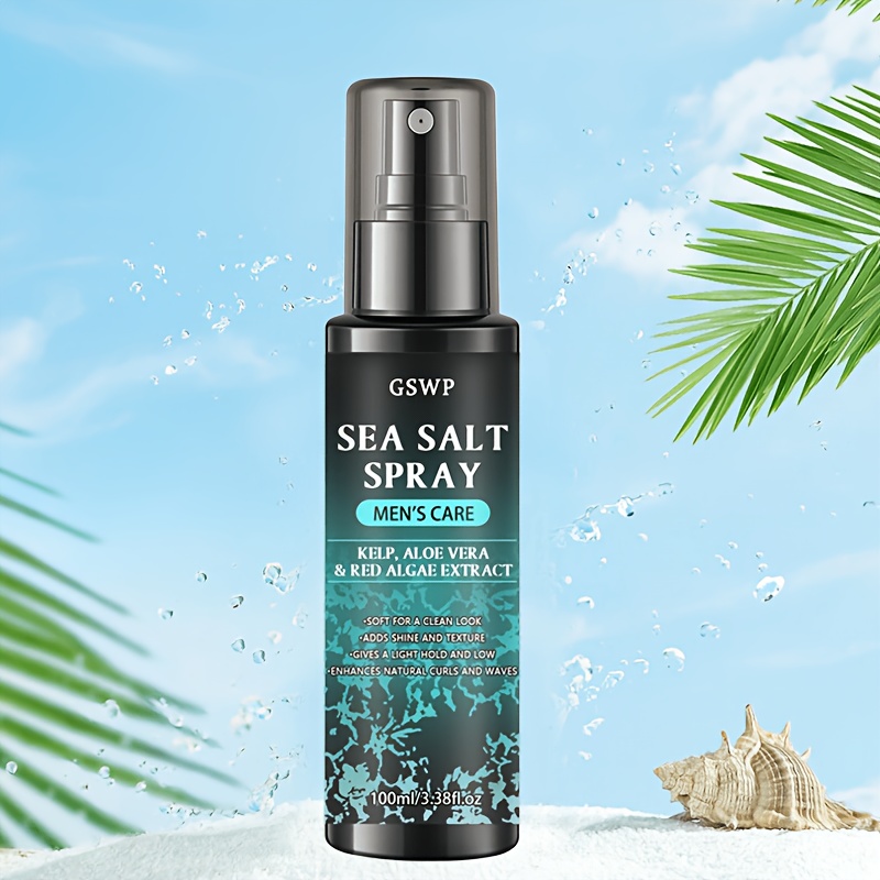 Sea Salt Defining Spray, Natural Texture & Volume, Daily Styling, No Grease, Lightweight Formula, No Rinsing, Refreshing Oil Control & Hydration For Summer