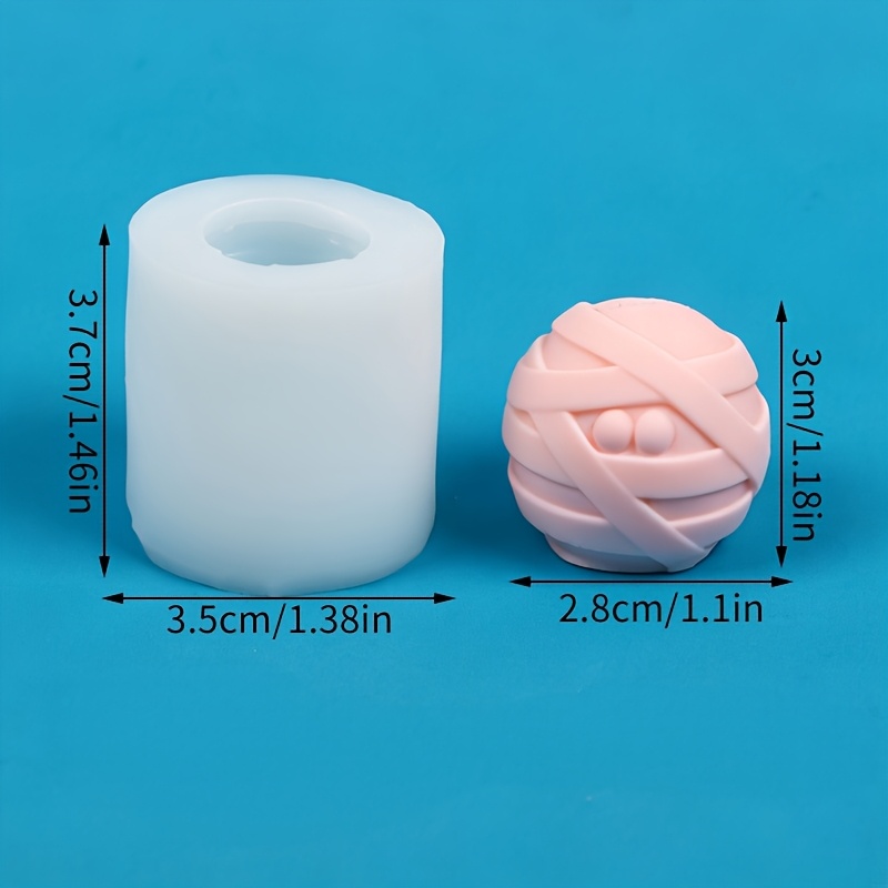 TEMU Stampo in silicone per creare candele a forma di ; questo stampo per versare a una candela che 癡 sia spettrale che , un regalo per feste di
