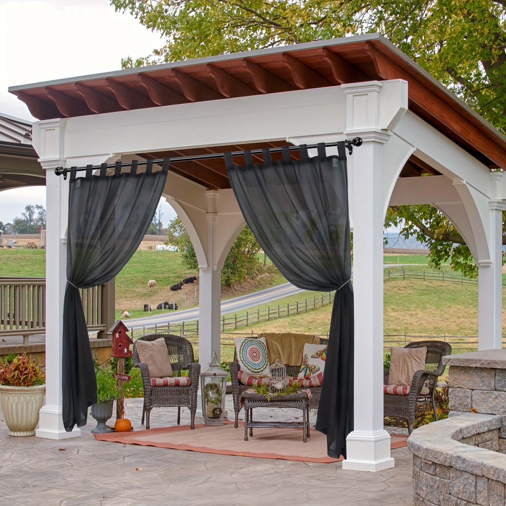 

Enhance Your Outdoor Space With Waterproof Translucent Sheer Curtains