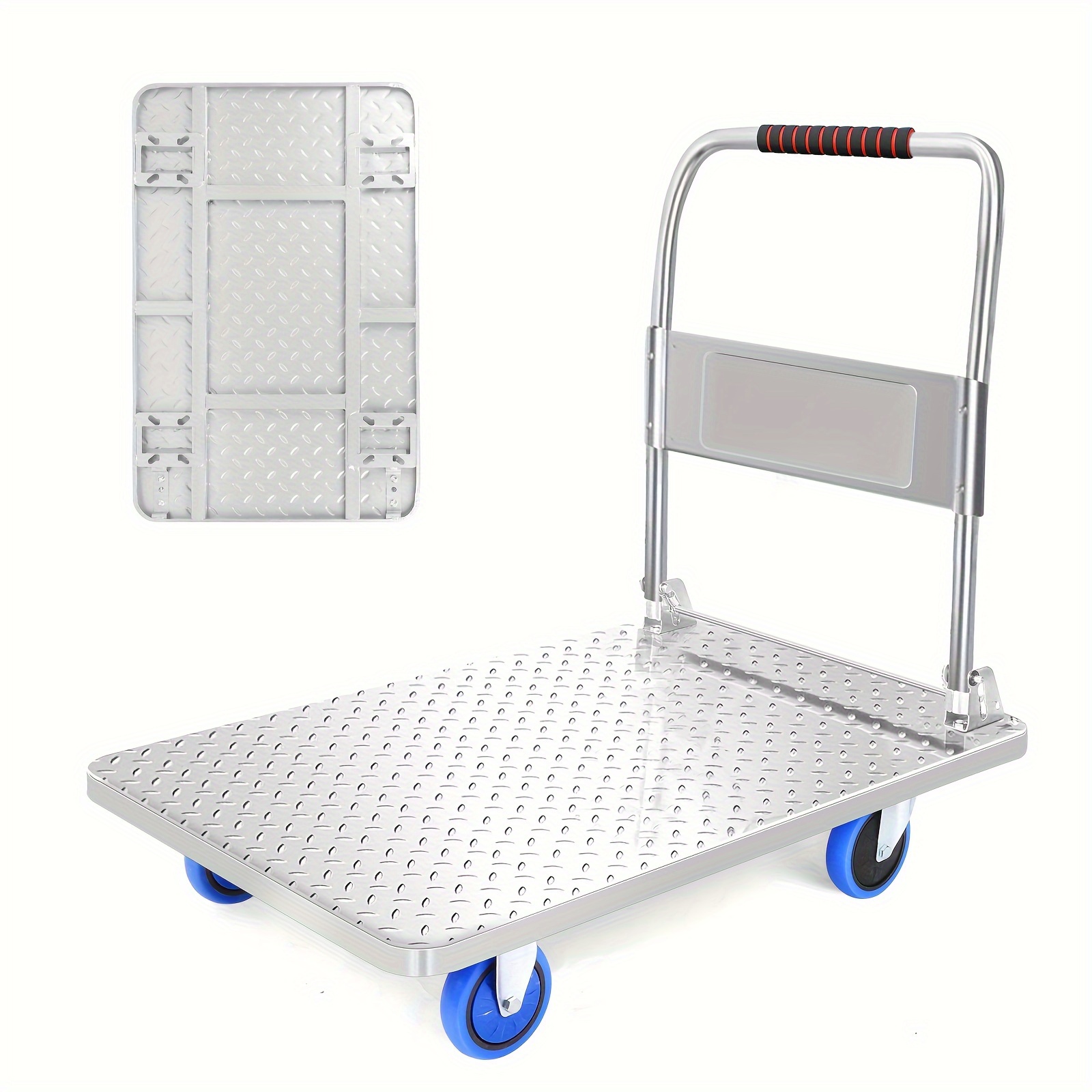 

-duty Thick Steel Cart, Folding Hand , Cart, Item Transport Cart, Super Of 1200 , Reinforced 6 Steel , 4 Protected Against Collisions.