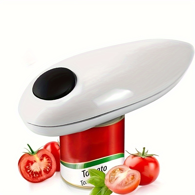 TEMU 1pc, Can Opener, Electric Can Opener, No Sharp Edge Can Opener For Seniors With Arthritis, Battery Operated Electric Can Opener, Automatic Can