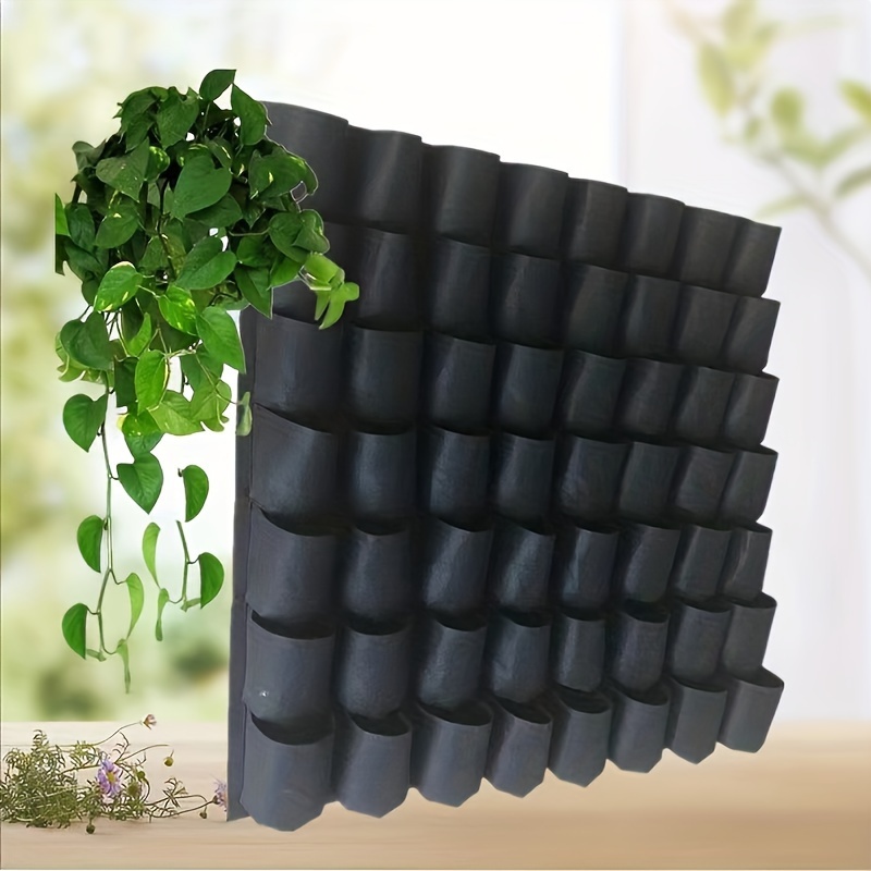 

1 Pack, Wall-mounted Planting Bag: Transform Your Garden Fence Into A Beautiful Green Oasis, Grow Bags, Gardening Plant Growing Bags, Breathable Felt Plant Growing Plant Bags, Garden Raise Supplies