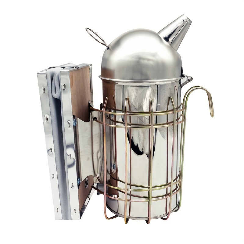 Image of 1pc, Stainless Steel Beekeeping For Apiary Beekeeper Equipment Bees Smokers Agriculture Durability And Safety Bee Keeping Supplies Prevent During Hive Apiculture Beekeepers Tools