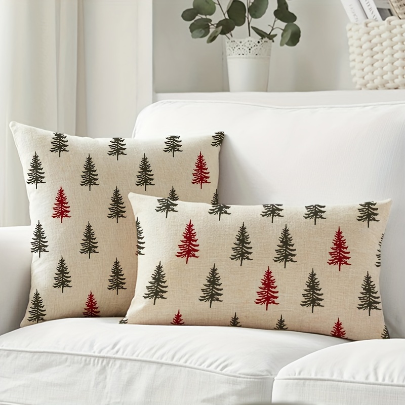 

-rustic Christmas Tree , Washable, Pattern , For , 18x18 And 12x20 - Of 1