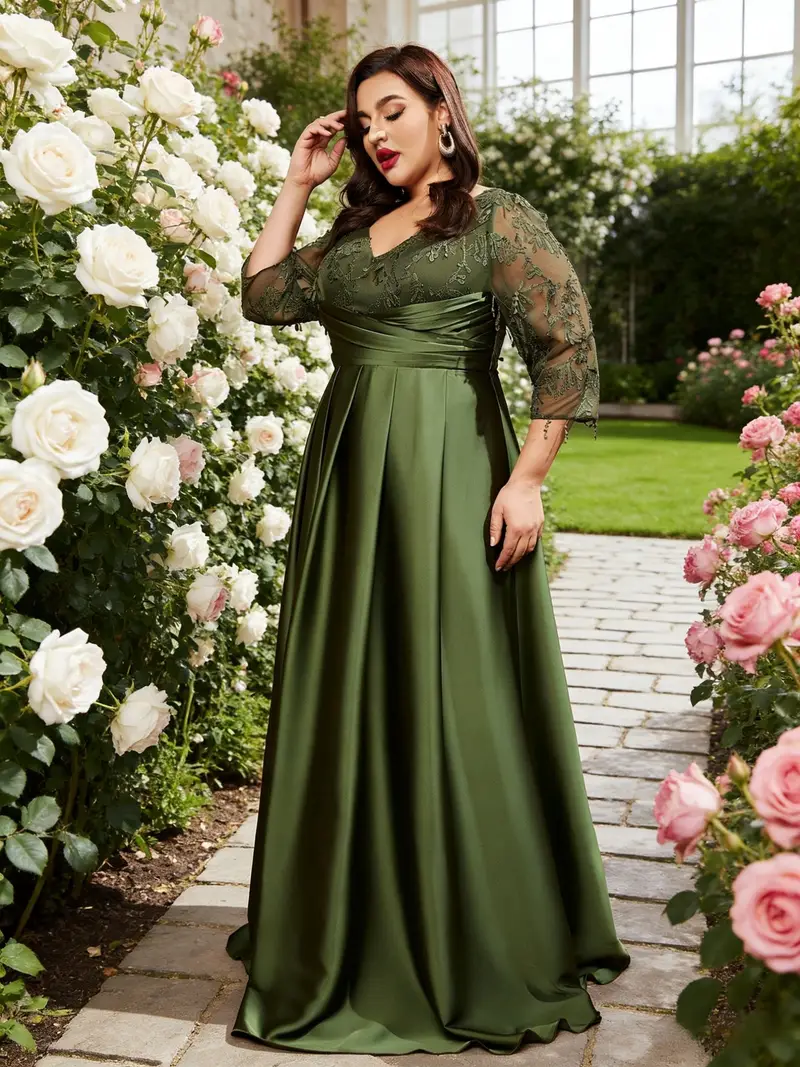 plus size plus size new plus size olive green satin v neck - Temu Italy plus size plus size new plus size olive green satin v neck - Temu Italy