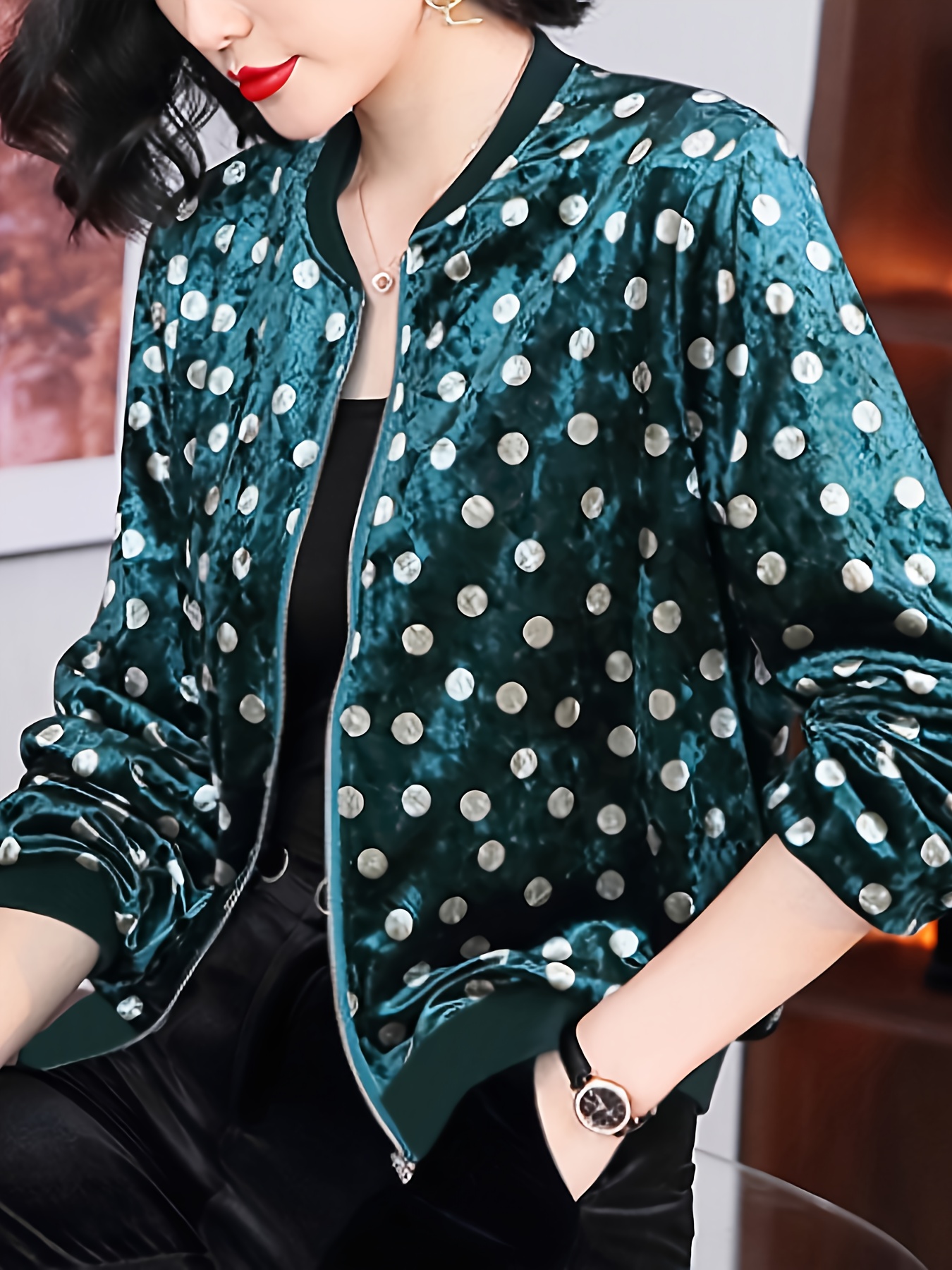 velvet jacket women sold on Temu United States