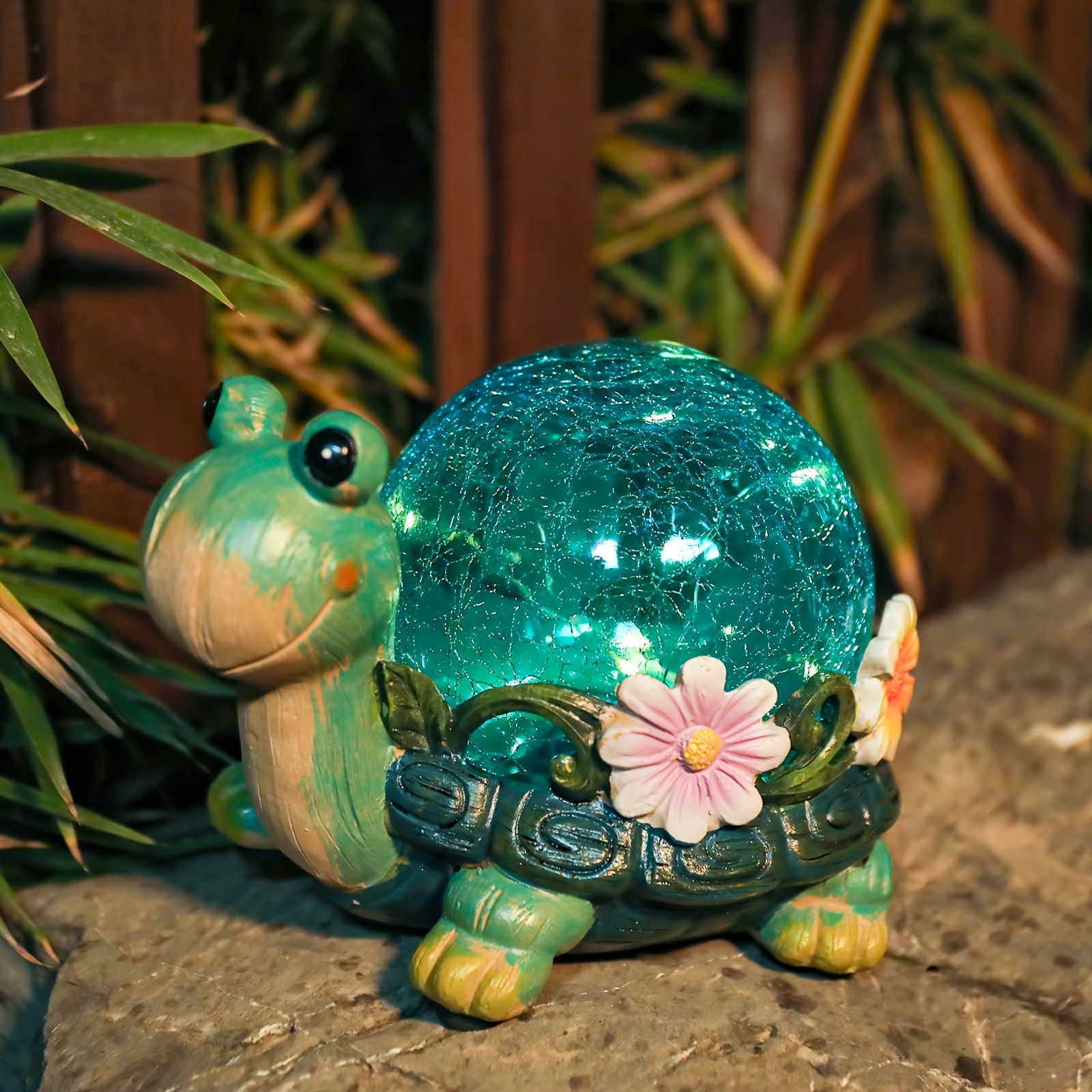 TEMU Turtle Solar Statue Outdoor Decor, Gifts For Women Mom Grandma, Turtle Mom Gifts, Waterproof Unique Gifts, Gardening Gift Outdoor Garden Decor