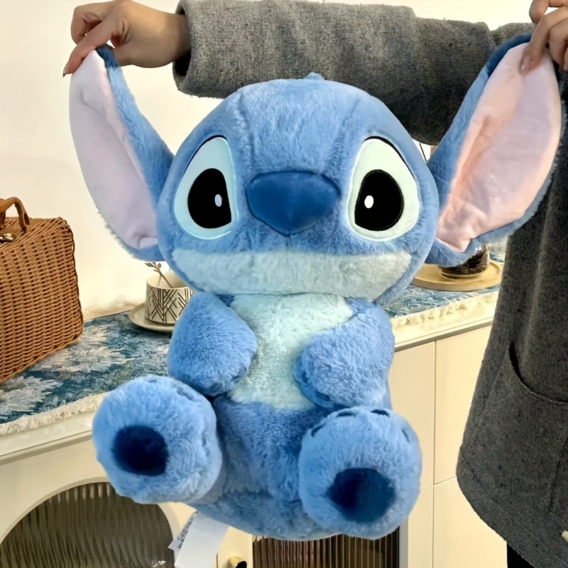 Disney Stitch Plush Toy - Soft Blue Body with Light Blue Big Ears Pillow - Perfect for Bedroom, Car, and Sofa Decor - Ideal Gift for Christmas, Valentine'S Day, and Birthdays