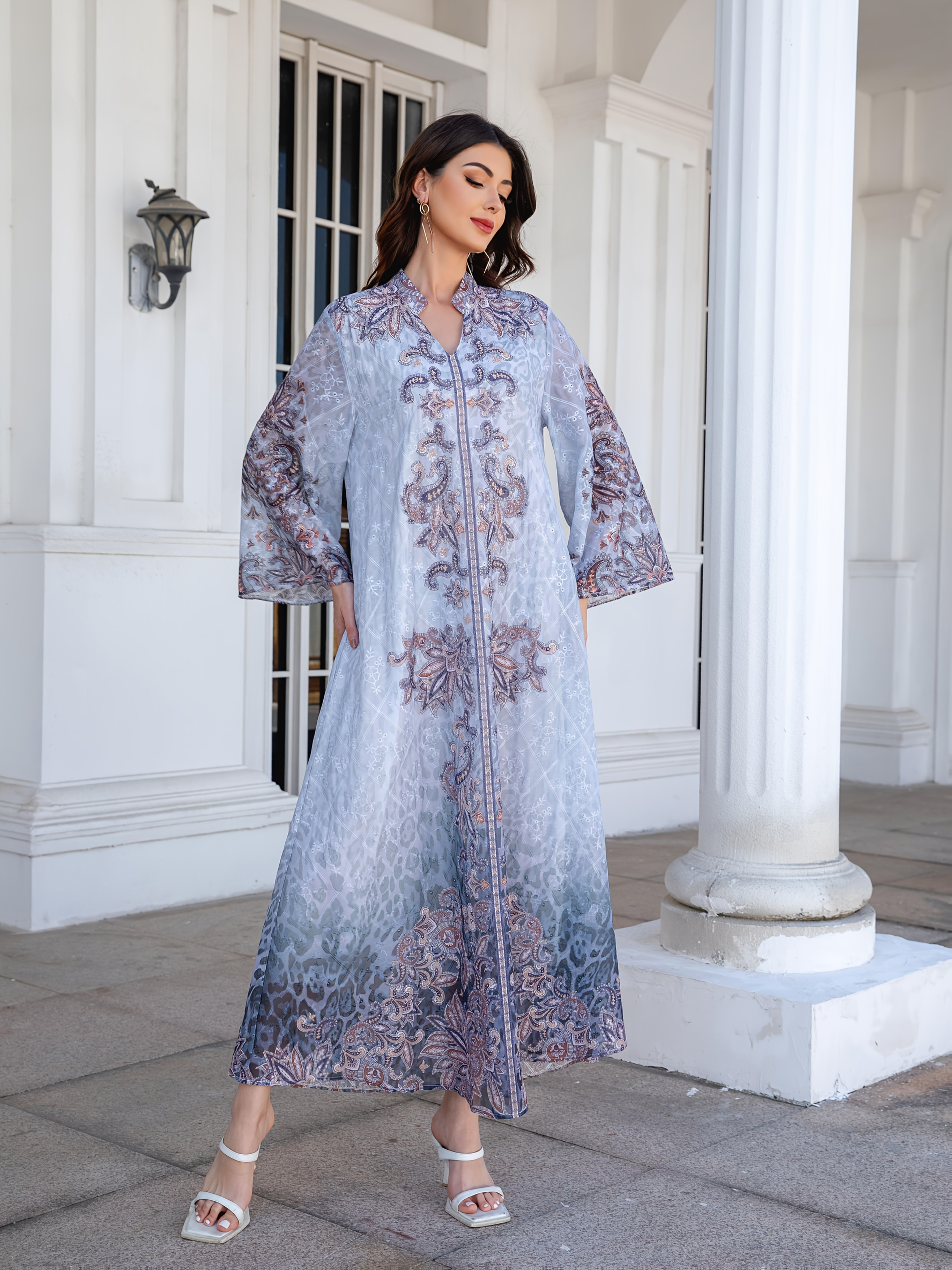 fitted lace wedding dress Neora Braided Long Kaftan Dress Sustainable Bemberg Silk Max Organic – The  Fairnest main image 0
