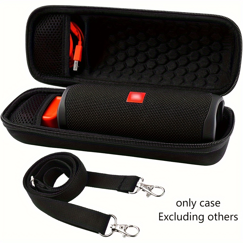 

Case Compatible With Flip 6 / Flip 5 Waterproof Portable Speaker. Hard Travel Storage Holder For Flip 4 And Usb Cable&adapter - Black (case Only)
