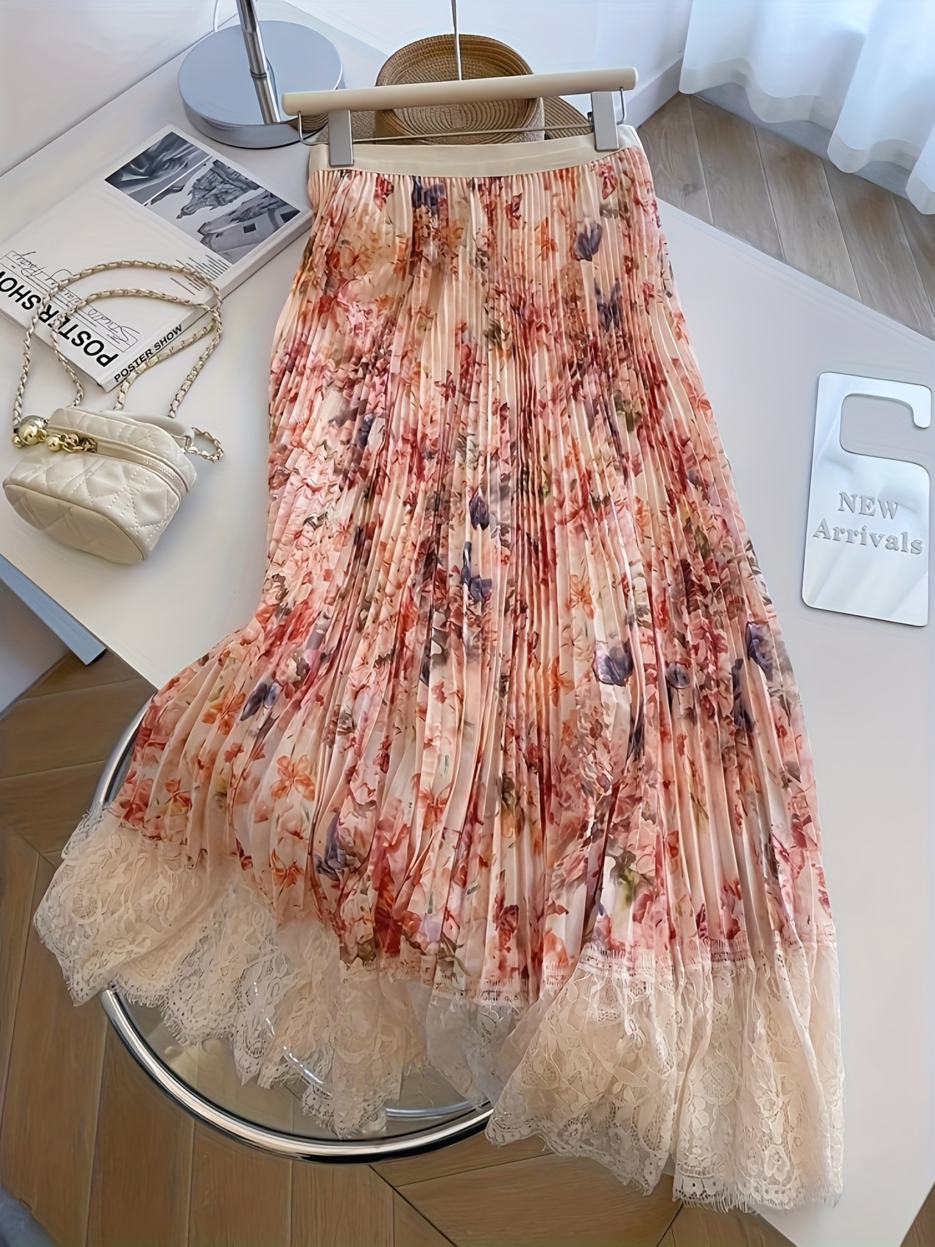 aline tweed skirt sold on Temu Canada