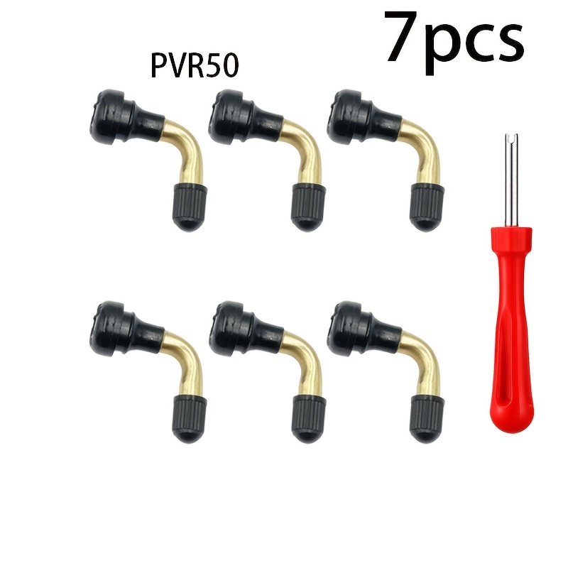 TEMU Jeu de 7 tiges de valve cassées de rechange, tiges de valve cassées avec clé de dépose , résistantes à la pression et -déformation, stabilise la