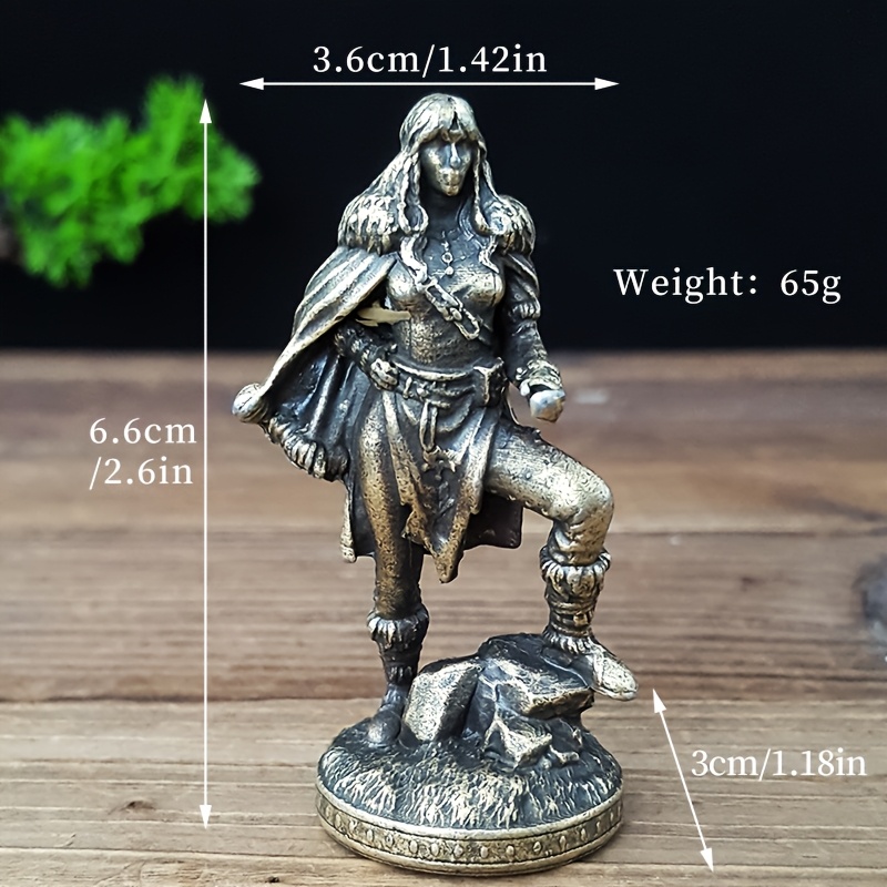 TEMU 【ミニ女性戦士 メタル香炉】丈夫な合金製、ヨガ、瞑想、スパ、オフィスデスクの装飾に最適 | 新年ギフトにも