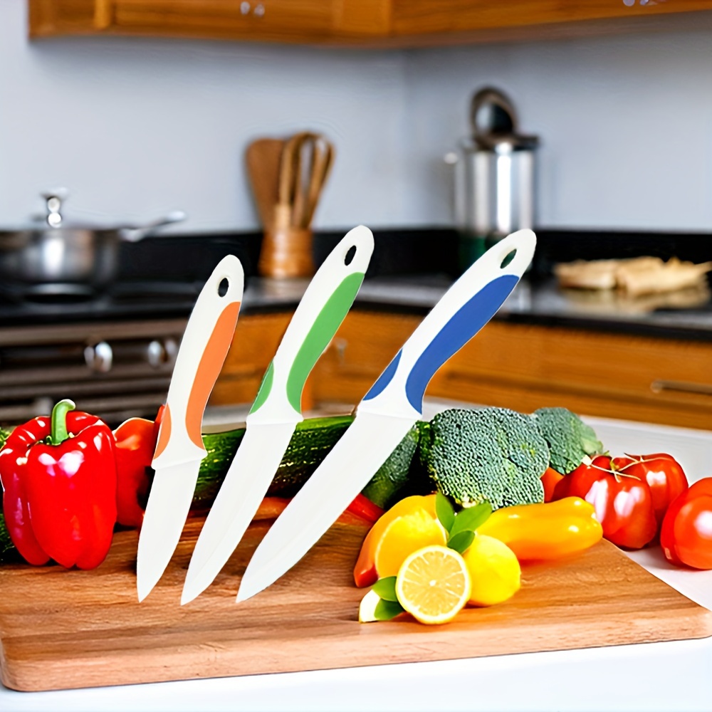 

3- Knife Set, 5- Knife, 4- Knife, 3- Peeling Knife, Sharp And Ergonomic Sheaths. Knife Set Use For Meat And .