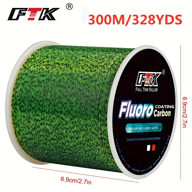 

Ftk 300m/328yds Fluorocarbon Coated Nylon Fishing Line 0.20mm-0.60mm 7.15lb-45lb Carp Fishing Line