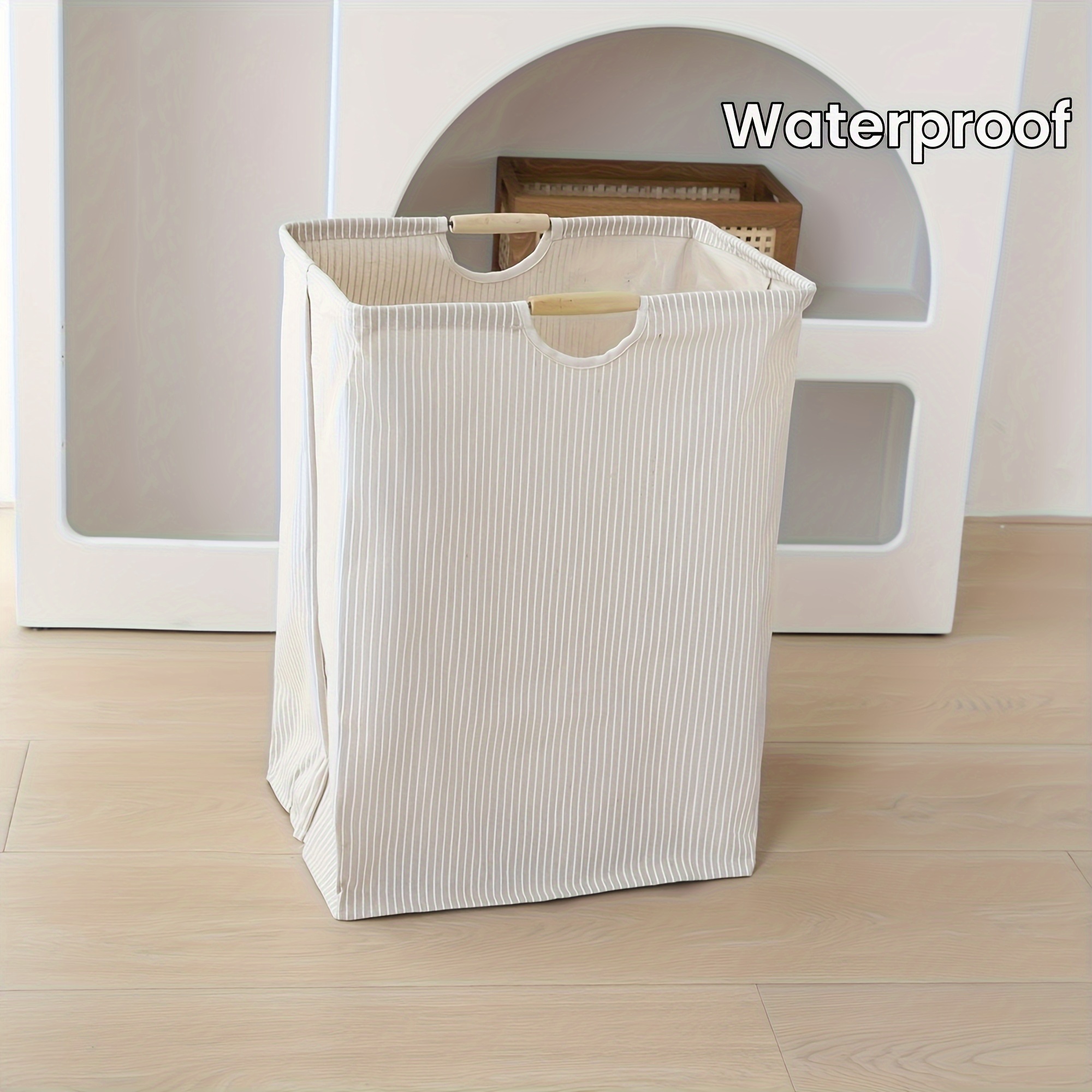 

Large Waterproof Laundry Hamper With Dual Handles - Storage Basket For Clothes, - Ideal For Bedroom, Bathroom, Dorm