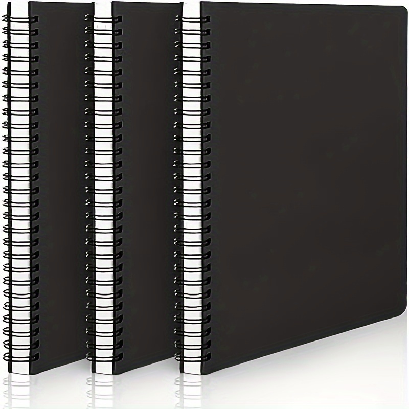 

A5 Hardcover Spiral Journal - Black, Lined Pages For Writing, Sketching & Notes - Perfect For Students & Professionals