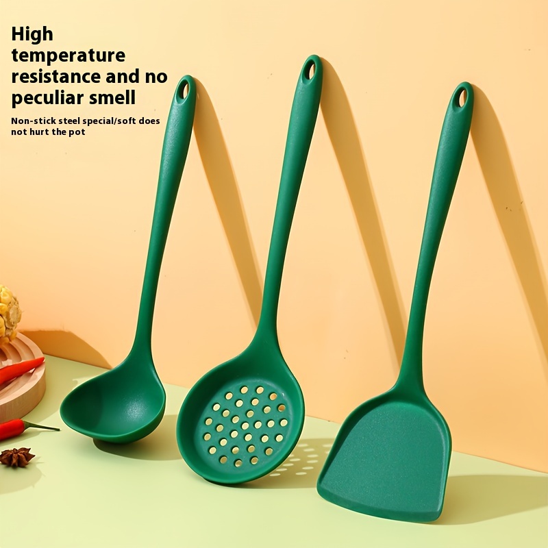 

Silicone Kitchenware Set Integrated Silicone Spatula, , Colander, Resistant, Pot, Spatula Set