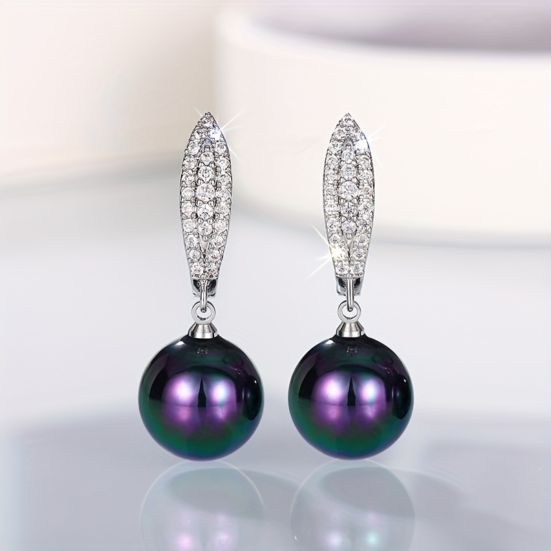 Image of Elegant And Exquisite -set Zirconia Drop Earrings, Perfect For Women's Wedding Parties, Jewelry For Anniversaries