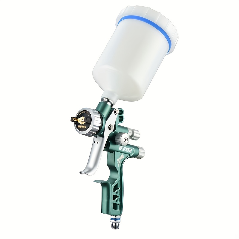 E-shop HVLP 6800G Spritzpistole 1,3 mm Autolackiergerät Luftdruck-Sprühwerkzeug Airbrush Niedrigdruck 260 l/min (Blau)