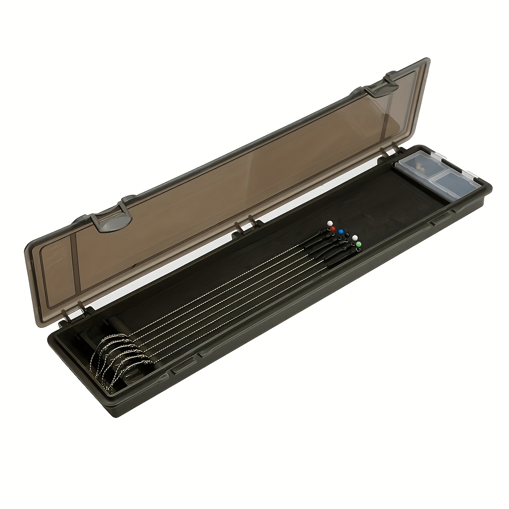 Image of Carp Fishing Tackle Box Stiff Hair Rig Board With Pins Carp Fishing Rig Box Wallet Rig Storage Box