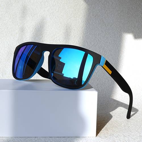 1pc | lunettes de soleil pleine monture décontractées pour hommes | mode unisexe couleur | pour les sports de , la conduite, le cyclisme, la pêche, la plage, -road et les fêtes