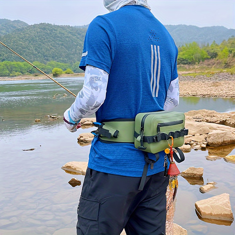 Cheap Multifunctional Fishing Tackle Bag Outdoor Water-resistant Fishing  Sling Pack Waist Bag Reel Lure Storage Organizer Bag