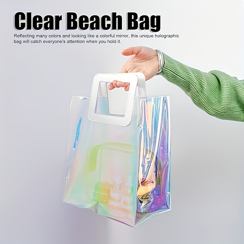 3pcs bolsas tote holográficas iridiscentes Temu Panama