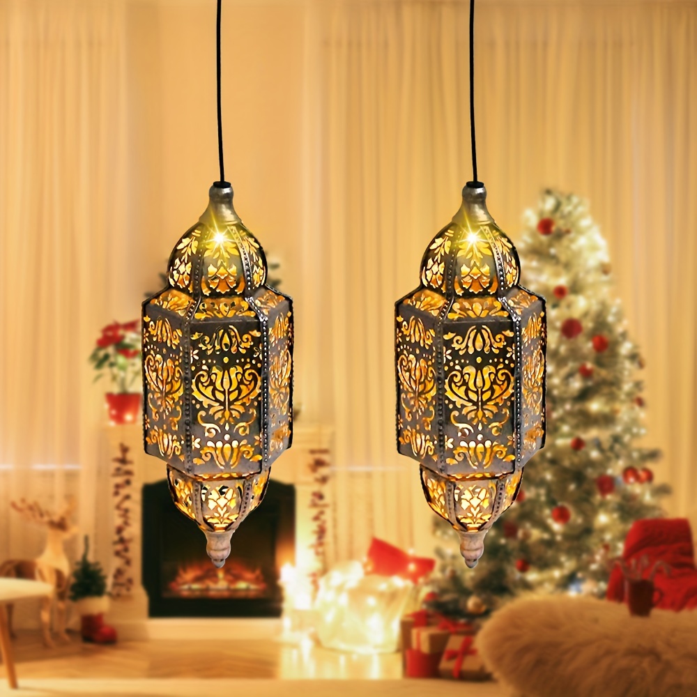 luxury baroque style iron hollow lantern outdoor doorway and hallway decoration lamps exquisite hollow projection   details 1