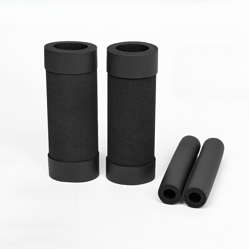 TEMU 4pcs Set Soft Motorcycle Handlebar Grips - Anti-slip, Sweat-absorbing, With Sun Protection & Shock Absorption