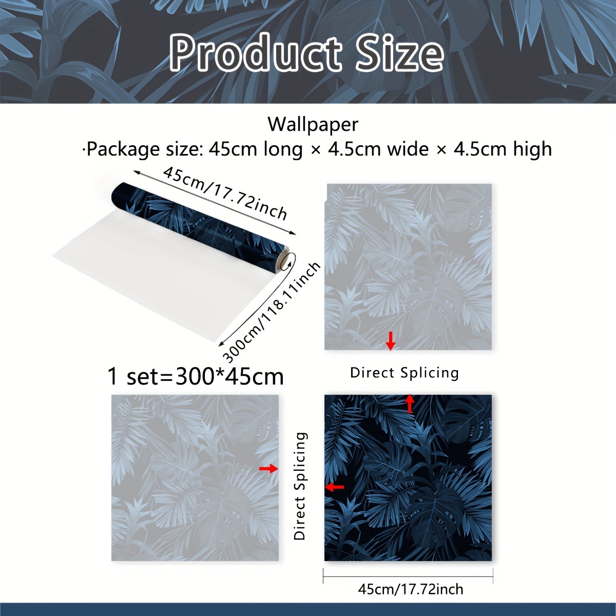 Image of 1pc Wallpaper For Bedroom Bedside Table Sofa Background Home Decor Sticker Self-adhesive (atw7023)