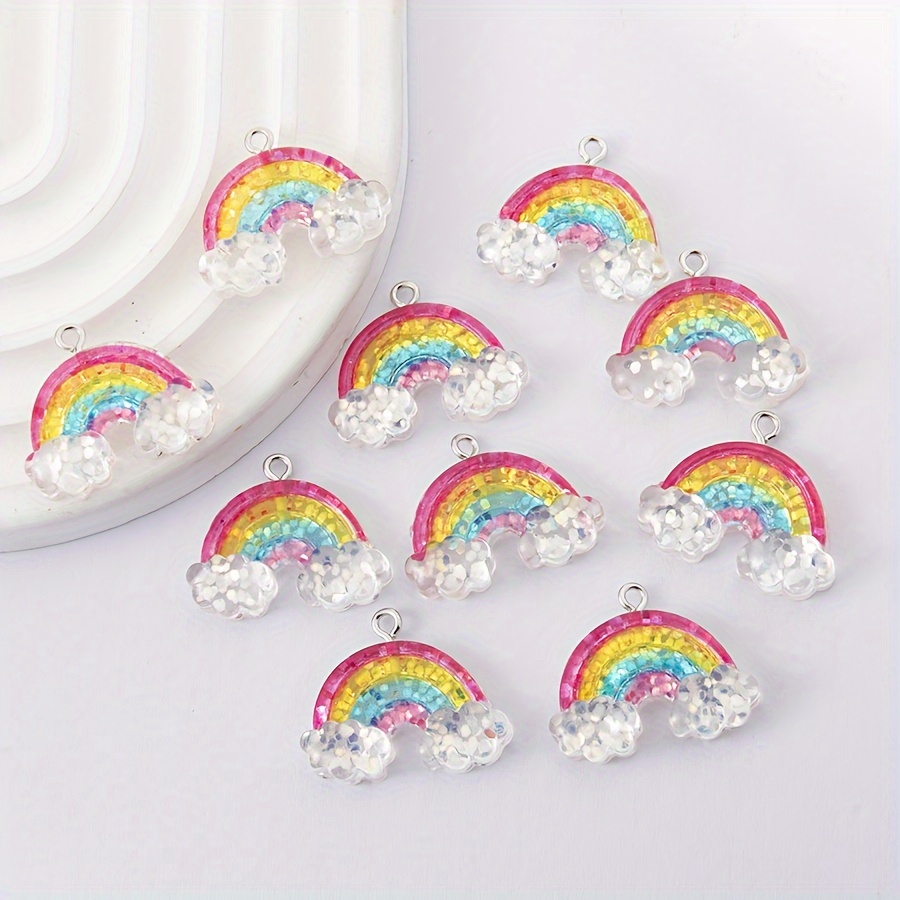 

New 10pcs Charms Resin Pendant For Women Girls Diy Necklace Earrings Jewelry Accessories