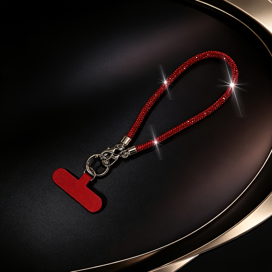TEMU 1 pièce de Dragonne - éblouissante et style bracelet, Dragonne pour bouteille d'eau, Chaîne pour sac, Ornement de voiture, Ornement d'intérieur,