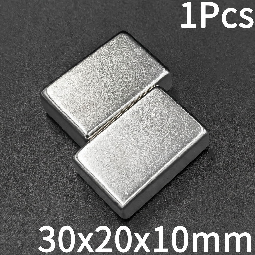 TEMU 1/3 piezas de imanes de neodimio en barra de 30X20X10Mm, imanes de neodimio de de 30 X 20 X 10Mm, ideales para usar en , en el refrigerador o en