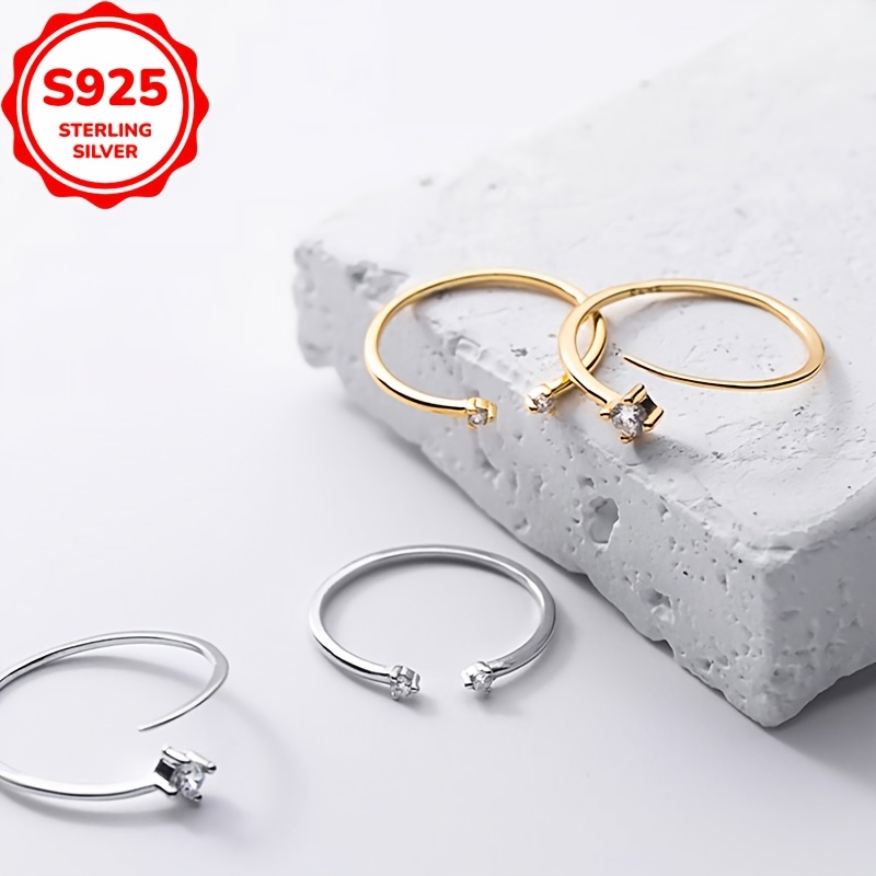 Women's S925 Sterling Silver Adjustable Knuckle Ring