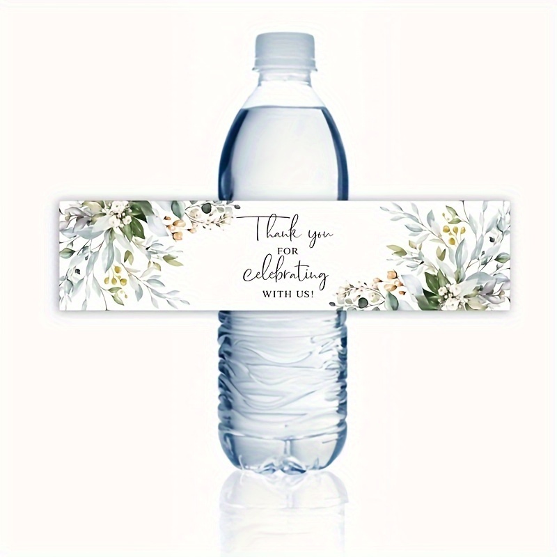 Spa Party Waterproof Water Bottle Labels Personalized By PartyINK
