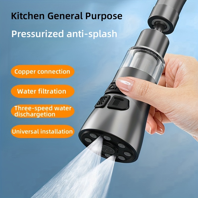 Aerator sprayer for kitchen faucet with filter Wanshe 3 modes