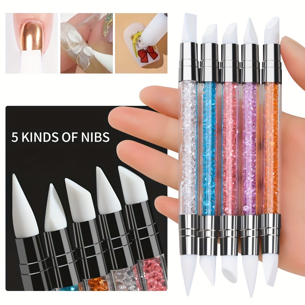 

5- -tipped Art Pen Set: Dotting & , Blending & Pressing , Sculpting Brushes, Unscented Art Application