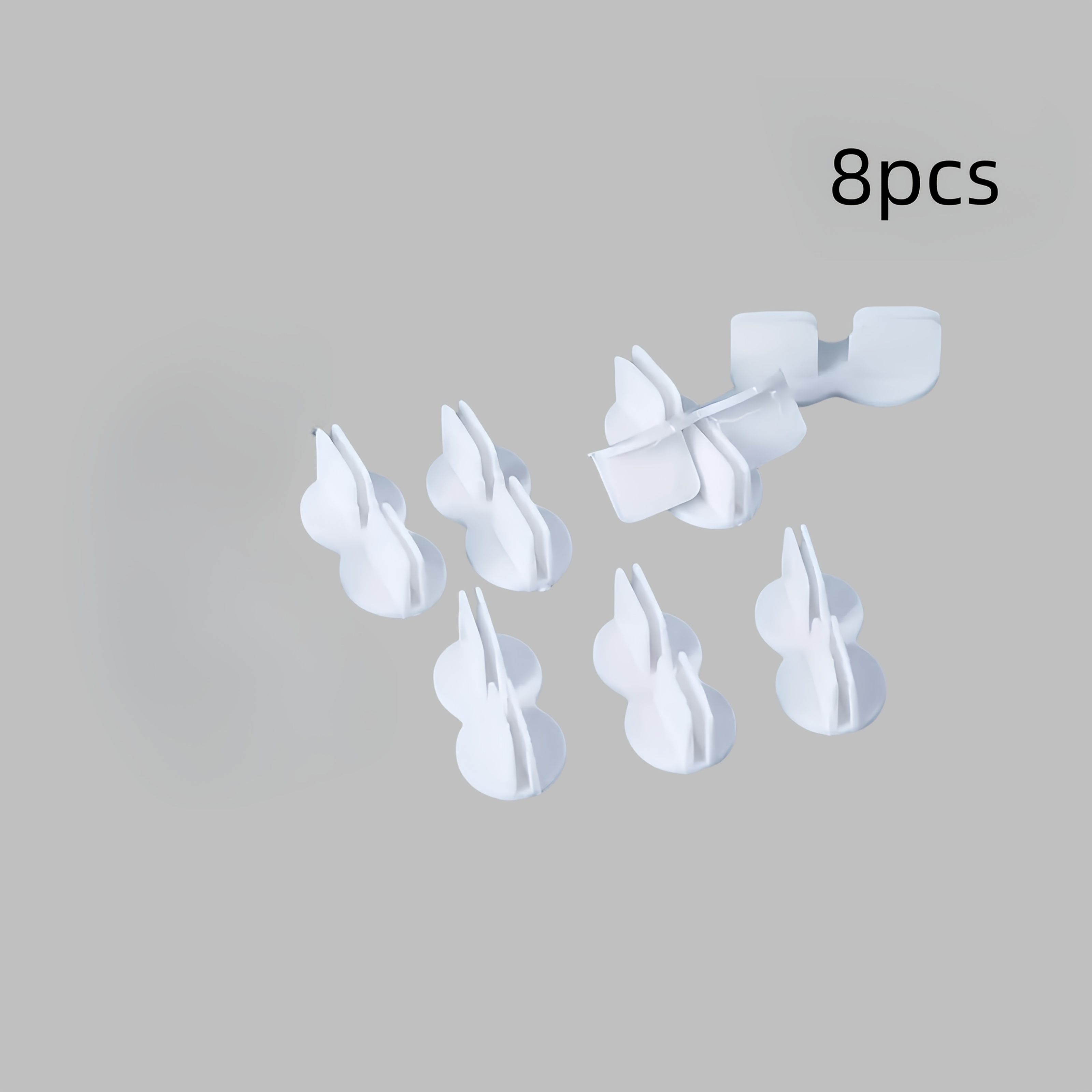 8pcs Drawer Divider Bracket, Fixed Angle, Connector End For Drawer Storage, Partition , Drawer Partition Accessory Fixing , Side Fixing
