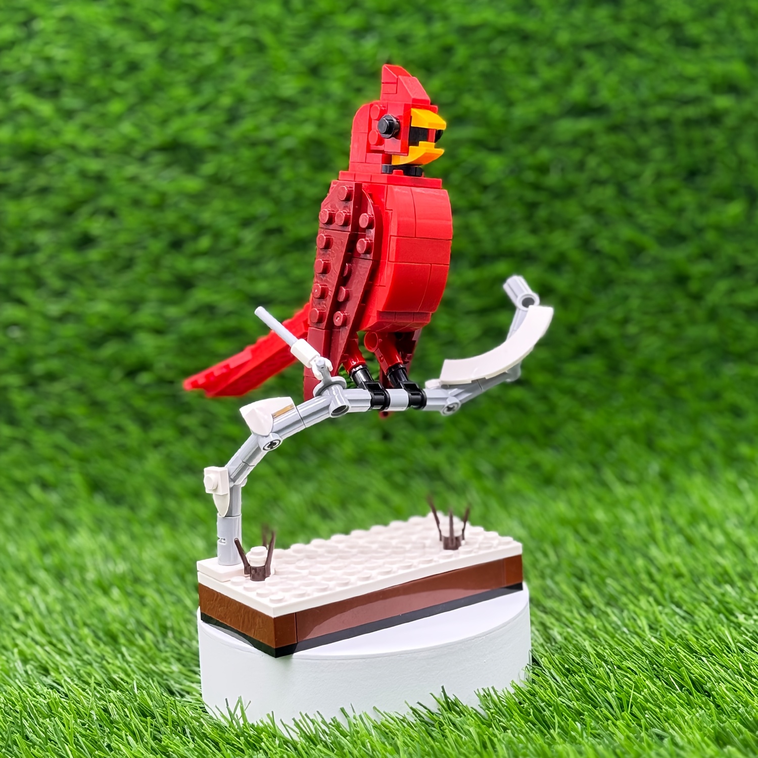 MOC Western Meadowlark & Northern Cardinal Bird Building Blocks