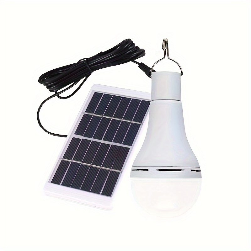 

1pc Led Solar Lamp Bulb, Waterproof Portable Solar Garden Hanging Light, For Outdoor Hiking Fishing Emergency Lighting