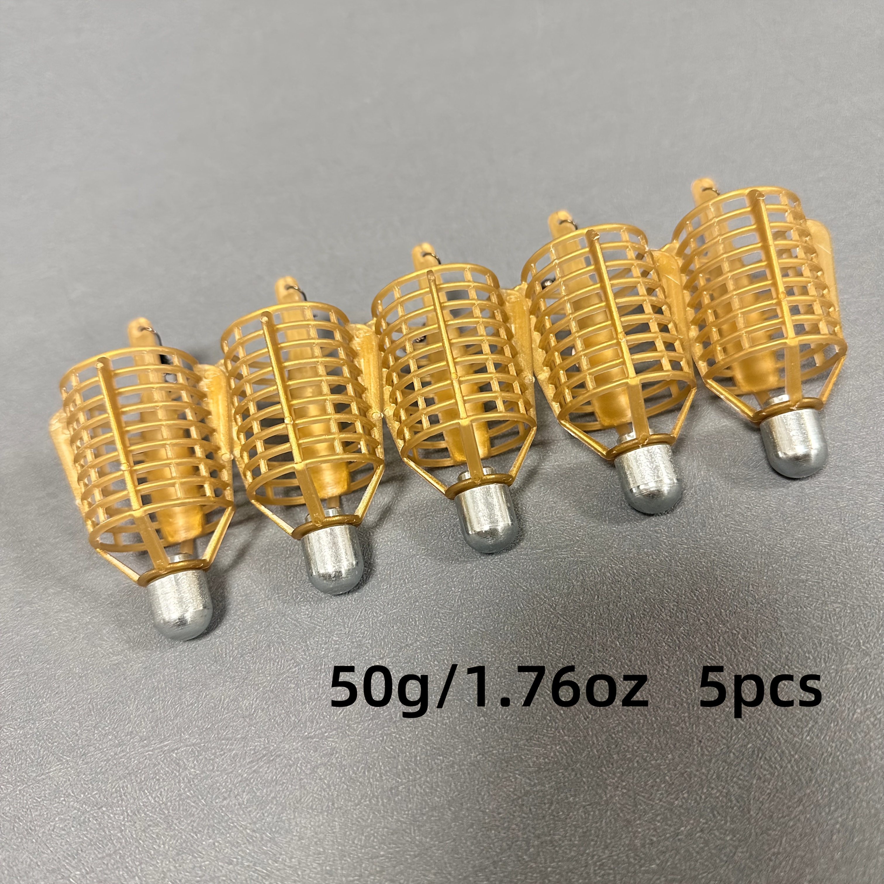 Image of 5pcs Carp Fishing Carp Feeder Cage Weighted Long Cast Carp Fishing Accessories Fishing Tackle Accessories