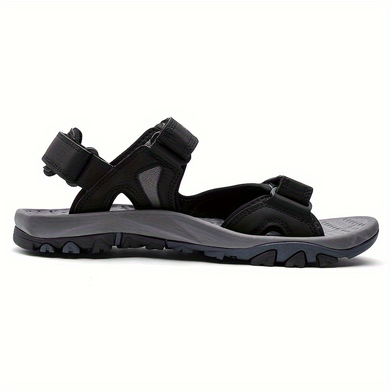 rismart Heren Gesloten Teen Haak & Loop Outdoor Wandelen Lederen Schoenen Sandalen,47 EU bruin