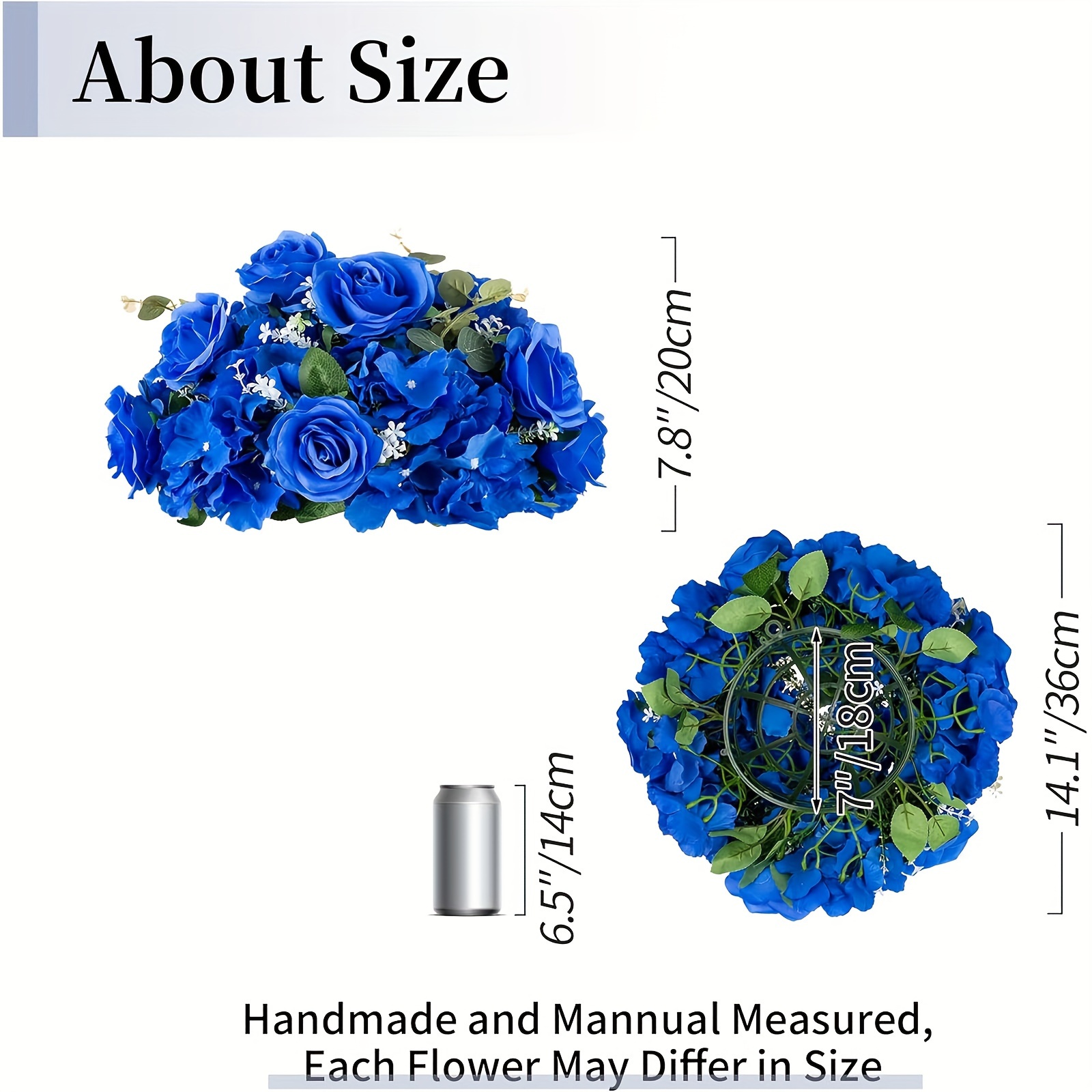 Set Di 24 Fiori Artificiali Blu In Tessuto Non Tessuto – Decorazioni Per Matrimoni, Casa, San Valentino, Fai Da Te – Dimensioni 2-4 Cm