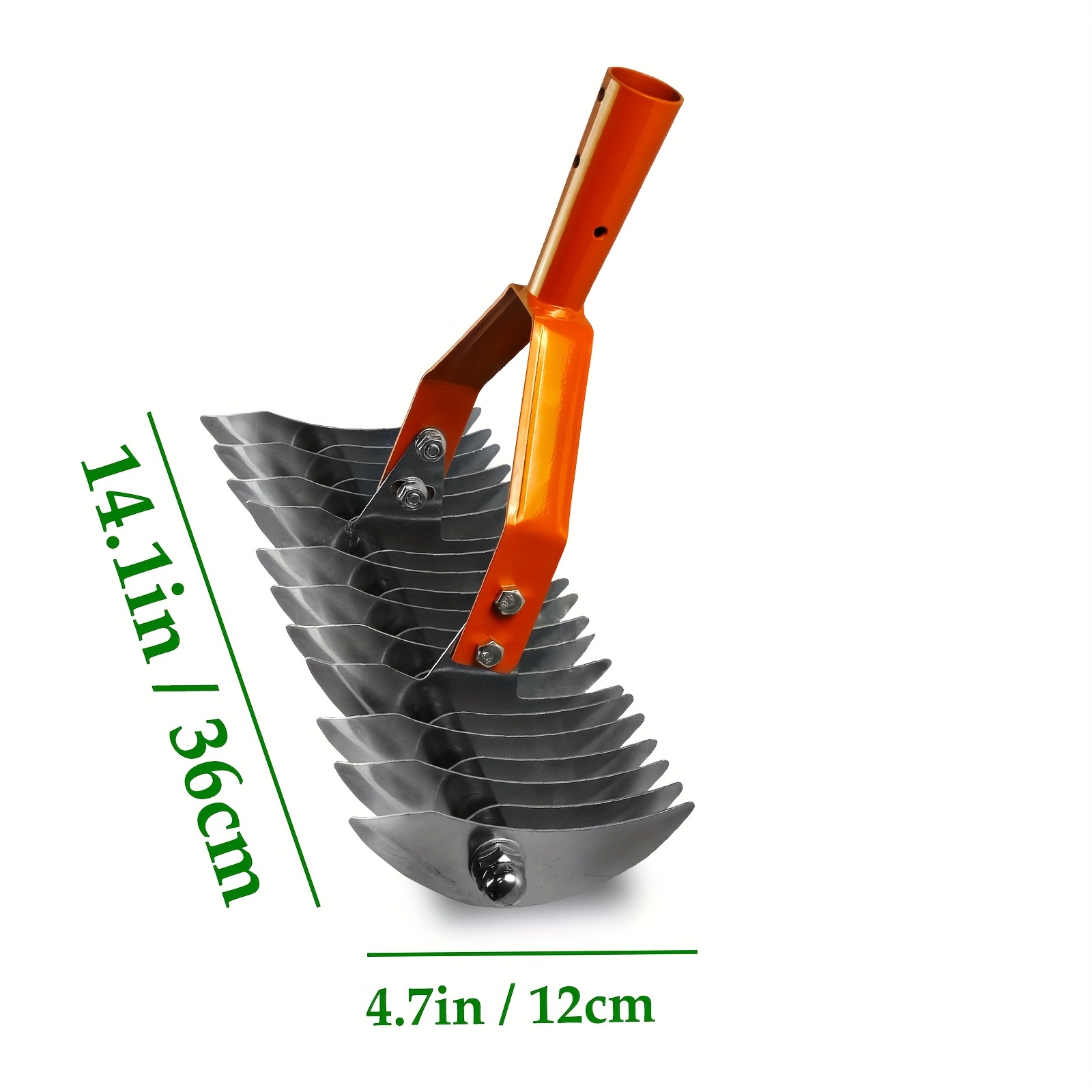Image of 67-inch Adjustable Thatch Rake - 21- Heavy Duty Nickel Steel Dethatcher With Ergonomic Handle For Spring Lawn Care, Soil Aeration, Yard & Turf Renovation