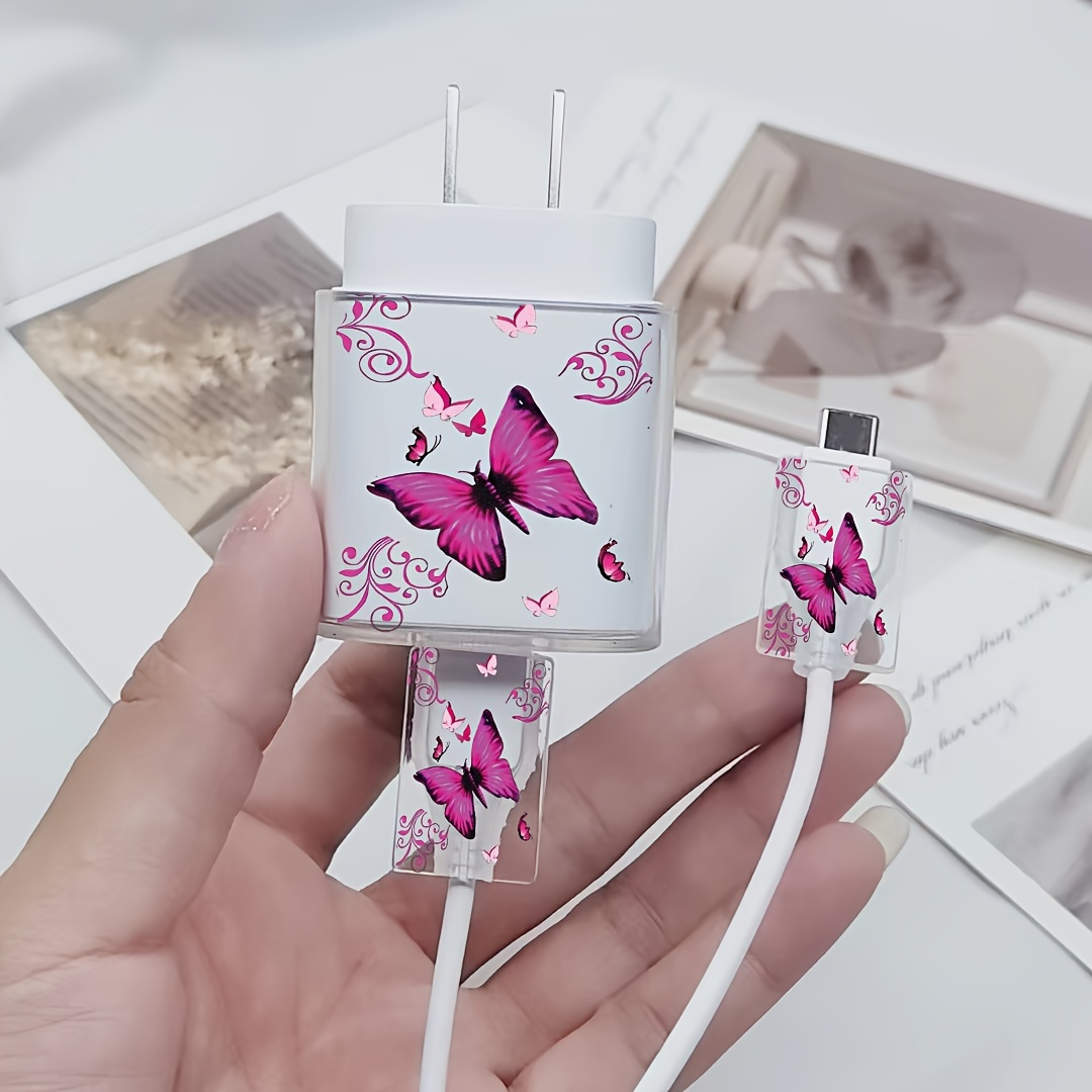 

3pcs Set Of Vine Pattern, 25w Charger For Phone Charger 25w Charger , , Charging . , , Charger